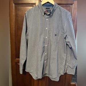 Chaps Men’s Button Down Shirt, Large